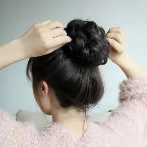 MoonH 헤어고정 올림머리 곱창밴드 가발 8개 블랙