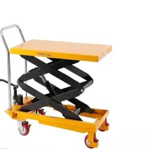 이동식 유압 테이블 수동 카트 리프트 고중량 대차 접이식 운반기 전동 플랫폼 상하차 소형