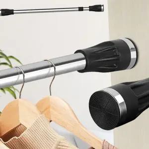 옷장 압축봉 다용도 드레스 스텐 원형 압축봉 길이 조절 세탁실 베란다 세탁기 신발장 건조봉 스프링