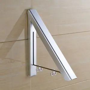 공간활용 접이식 벽걸이 행거(싱글) (실버)걸이형 기본 심플 자취방 드레스룸 옷방 정리 진열 간편조립