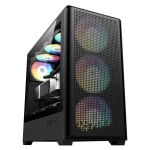 :데이븐 DAVEN D9 Mesh 나인팬 컴퓨터 PC 케이스 (블랙)