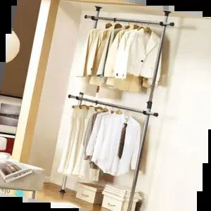 스틸 벽 고정식 2단 튼튼한 철제 천장 시스템행거