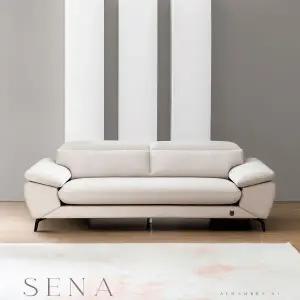 [롯데백화점]봄소와 새나 3인용 알함브라 패브릭 헤드레스트 소파