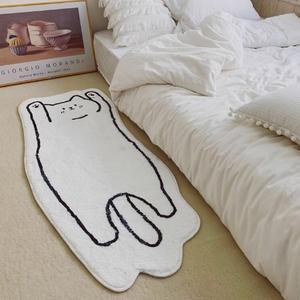 바이디움 비정형 플라워 카페트 선택 침대 모던 옆 러그 침실 터프팅