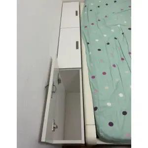 침대 틈새장 좁은공간 수납 이동식 협탁 선반형 헤드보드