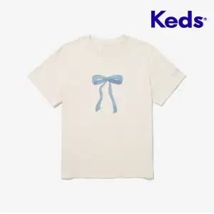 [KEDS X JM] 리본 티셔츠_KD2RSG2J01FCRM