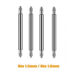 10PCS 직경 1.5mm/1.8mm 스프링 바 스트랩 링크 핀 16mm 18mm 26mm 24mm 적합 바에 20mm 19mm 팔찌 21mm 시계 밴드 22mm