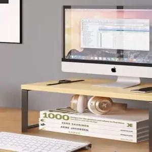 높은 모니터받침대 모니터선반 거치대 사무실 수납 모니터받침