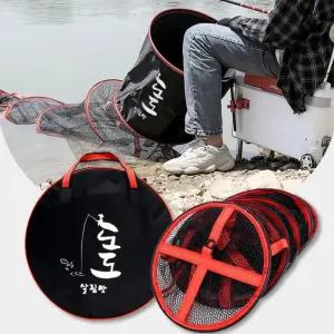 살림망 민물낚시 35CM 실리콘합사