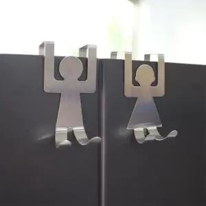 [생활] 남여모양 도어 후크 벽걸이형 옷걸이 수납용품 디자인