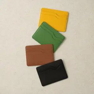 오브니 천연소가죽 클래식 카드지갑 반지갑 명함 여성 남성 선물