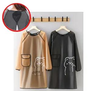 방수 앞치마 빅사이즈 작업복 긴팔 주방 김장 긴소매 성인미술가운 미용실