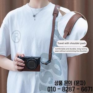 Canon Powershot V1용 카메라 가방 수제 케이스 보호 스트랩 액세서리