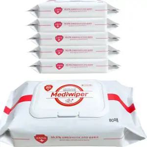 소독 물티슈 5개 소독용 개인 위생 살균 물티슈 간편 무알코올 일상용 소독제 손소독 일회용 살균제