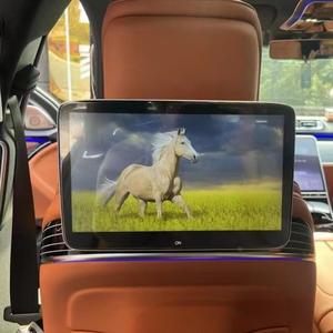 안드로이드 12 카 헤드레스트 모니터 디스플레이 터치 TV 스크린 메르세데스 벤츠 S 클래스 W222 뒷좌석 엔