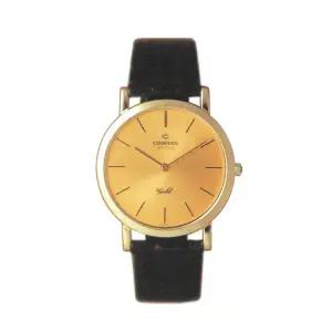 카리타스 고품격 18K 골드 남성 명품 예물 고급 가죽 손목 금 시계 / C269M