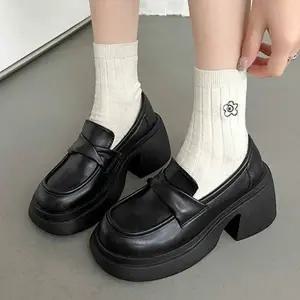 여성 통굽 로퍼 데일리 키높이 캐주얼 여성 페니 로퍼 클래식