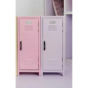 소형 캐비넷 미니 사물함 수납장 보관함 학교 락커 관물대 철재 간식 보라색