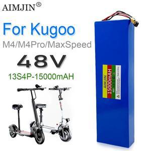 전기 스쿠터 리튬 이온 배터리 내장 BMS 보호 시스템 Kugoo M4 M4Pro MaxSpeed 시리즈 48V 13S4P 15000mAh