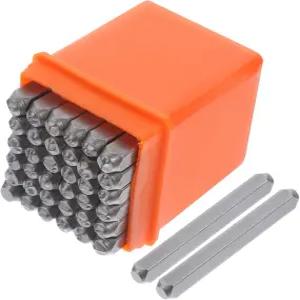 가죽 공예용 견고한 금속 도장 도구를 위한 36피스 합금 강철 편지 및 번호 스탬프 세트 DIY 프로젝트 보석