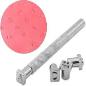 DIY 공예용 36피스 영숫자 가죽 스탬프 세트 작업 프로젝트 및 개인화에 적합한 레터링용 탄소강 펀치 도구