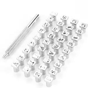 DIY 가죽 공예 인쇄를 위한 디오체 알파벳 L36Pcs 스틸 글자 번호 스탬퍼 펀칭 도구 3mm 6mm 내구성 합금 -