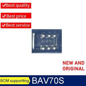 10개/몫  BAV70S 마킹 A4t SOT-363 100V-250mA SMD 삼극관 새 제품