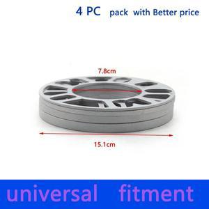 4PC 팩 알루미늄 범용 자동차 휠 스페이서 심 플레이트 3mm 5mm 8mm 10mm 적합 4x100 4x114.3