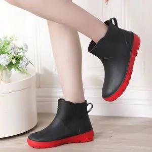 발목 부츠 방수 비오는날 장마 여성 부츠 생활 설거지용 편안한 농사용 텃밭용 작업용 소프트 캐주얼