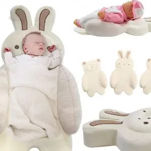 신생아 역류 방지 베개 쿠션 분유 토함 방지 아기 수면 보조 캐릭터 디자인 면