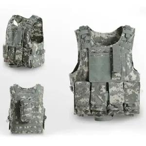 밀리터리 전투 조끼 전술 포켓 특수 군용 전투 조끼 작전 서바이벌 사이즈 활동성 편의성 조정형 탈부착