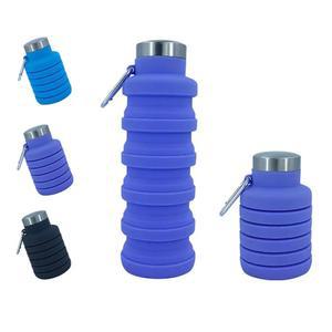 바도월드 접이식 물병 12온스, 무취 BPA 프리 실리콘, 누수 방지 재사용 가능한 병 - 여행 스포츠 체육관 하이킹 캠핑 사이클링에 적합 보라색