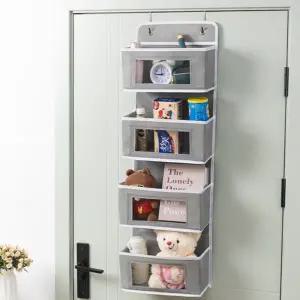 문걸이 수납함 걸이형 다용도 욕실 벽걸이 수납함 옷장 정리 패브릭 신발장 주방 선반 침대