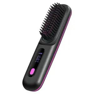 여행용 빗 고데기 충전식 휴대용 남녀공용 무선 빗 고데기 뿌리 볼륨 기기