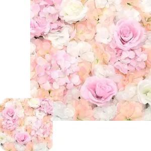 뮤 꽃벽 포토존 벽장식조화 인테리어 플라워월 60x40cm FL34