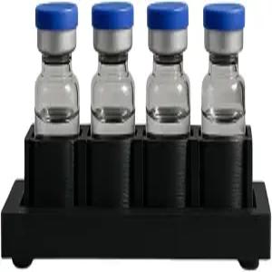 냉장고용 바이알 홀더 펩타이드용 가정용 정리 트레이 1.75 x1.50 x0.80 경량(블랙)