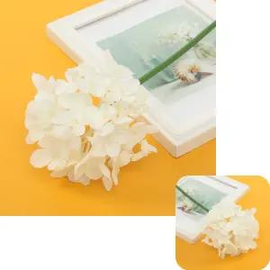 뮤 수국 장식 인조꽃 조화꽃 셀프웨딩 인테리어 꽃보라 부케 화이트