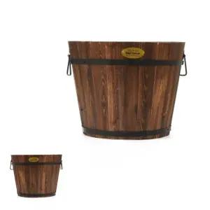 뮤 식물 원목 다육조화 화분 인조 인테리어 빈티지 홈가든 실내정원