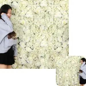 뮤 인테리어꽃장식 포토존만들기 꽃벽 플라워월 장미조화 월데코