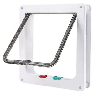 방묘문 애견 통로 중문 화이 개구멍 스크린 캣도어 화이트