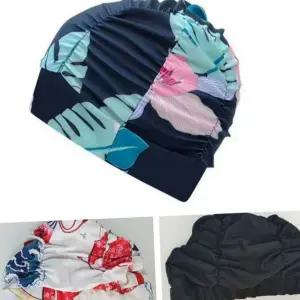 실내 수영모자 주름 아쿠아로빅 긴머리 여성 수영모자 수영장