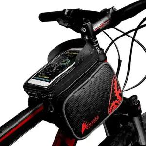 자전거 핸드폰 가방 방수 터치 탑튜브 자전거 프레임 백 로드 수납 스마트폰 휴대폰 거치대 라이딩 장비