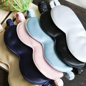 순수 천연 뽕나무 실크 수면 휴식 아이 마스크 패딩 쉐이드 커버 19 Momme 여행 일반 눈 가리개 100%