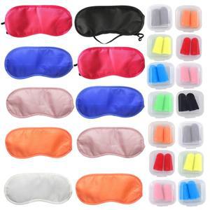 5PCS 아이 마스크 귀마개 대량 수면 제품 차광  스폰지 소음 감소 폴리 에스터 TMZ