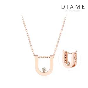 러브U 18K골드 랩그로운 다이아몬드 목걸이 FGDN1345WLAB