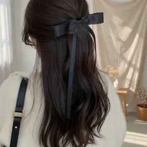 여성 귀여운 리본 클래식 헤어집게핀