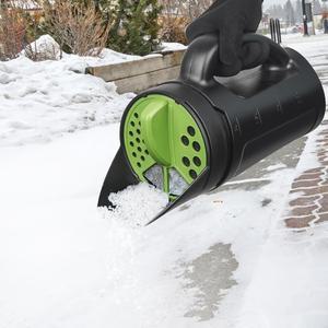 휴대용 종자 살포기 수동 조절 가능한 입구 잔디 최대 80온스 소금/얼음 녹이기용