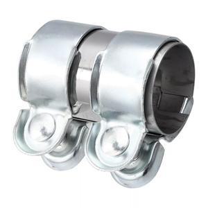 호환상품 1개 배기 클램프 스테인리스 스틸 63mm 튜브 파이프 커넥터 조인트 슬리브 조절 가능 교체 부품