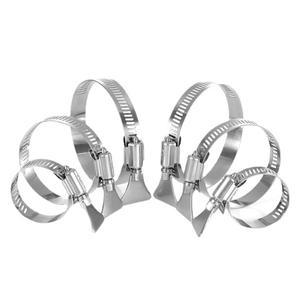 호환상품 304 스테인리스 스틸 호스 클램프 공기 수도관 연료 클립 엄지 나사 포함 나비 손잡이 수리 도구