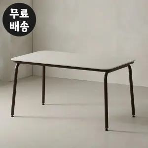 [벤티스가구]르제 세라믹 4인 식탁테이블 4인용 카페 다이닝 테이블 거실 사각 탁자 1400 브라운